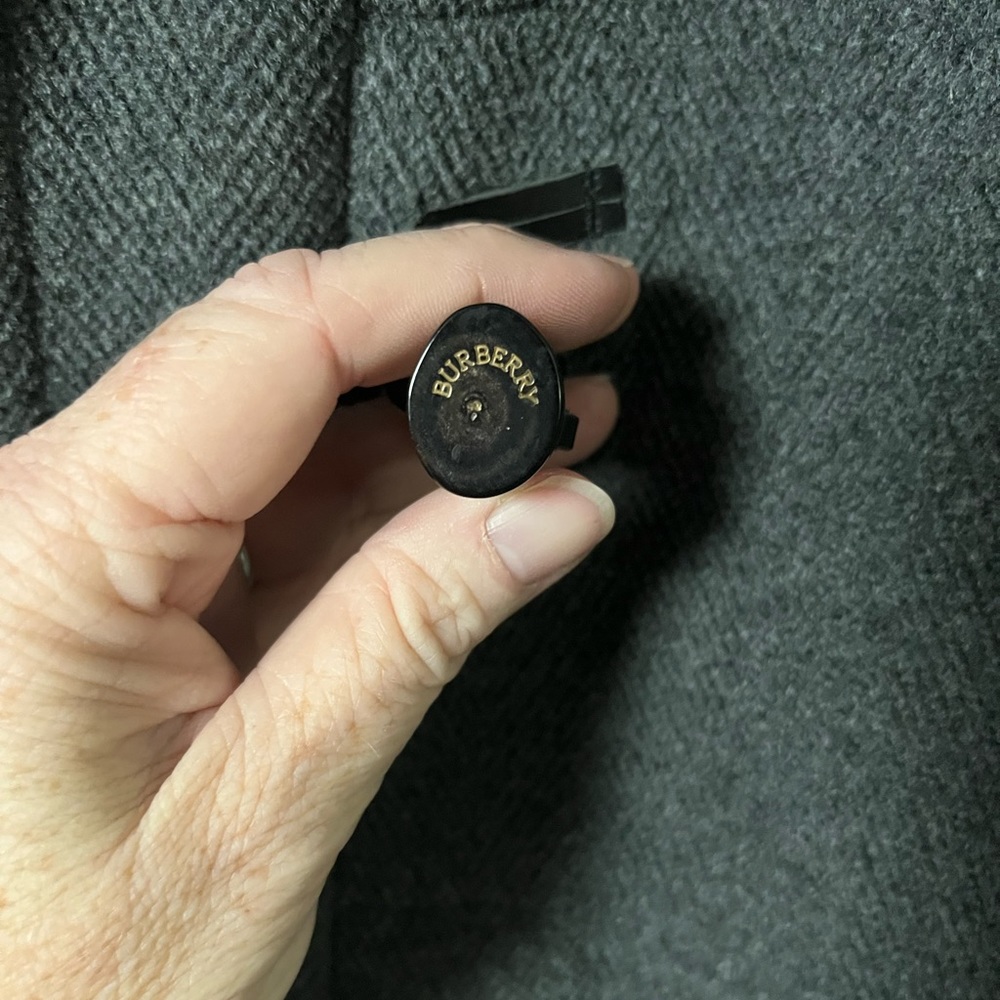 Burberry Toggle Grey Wool Coat - Picture 9 of 15